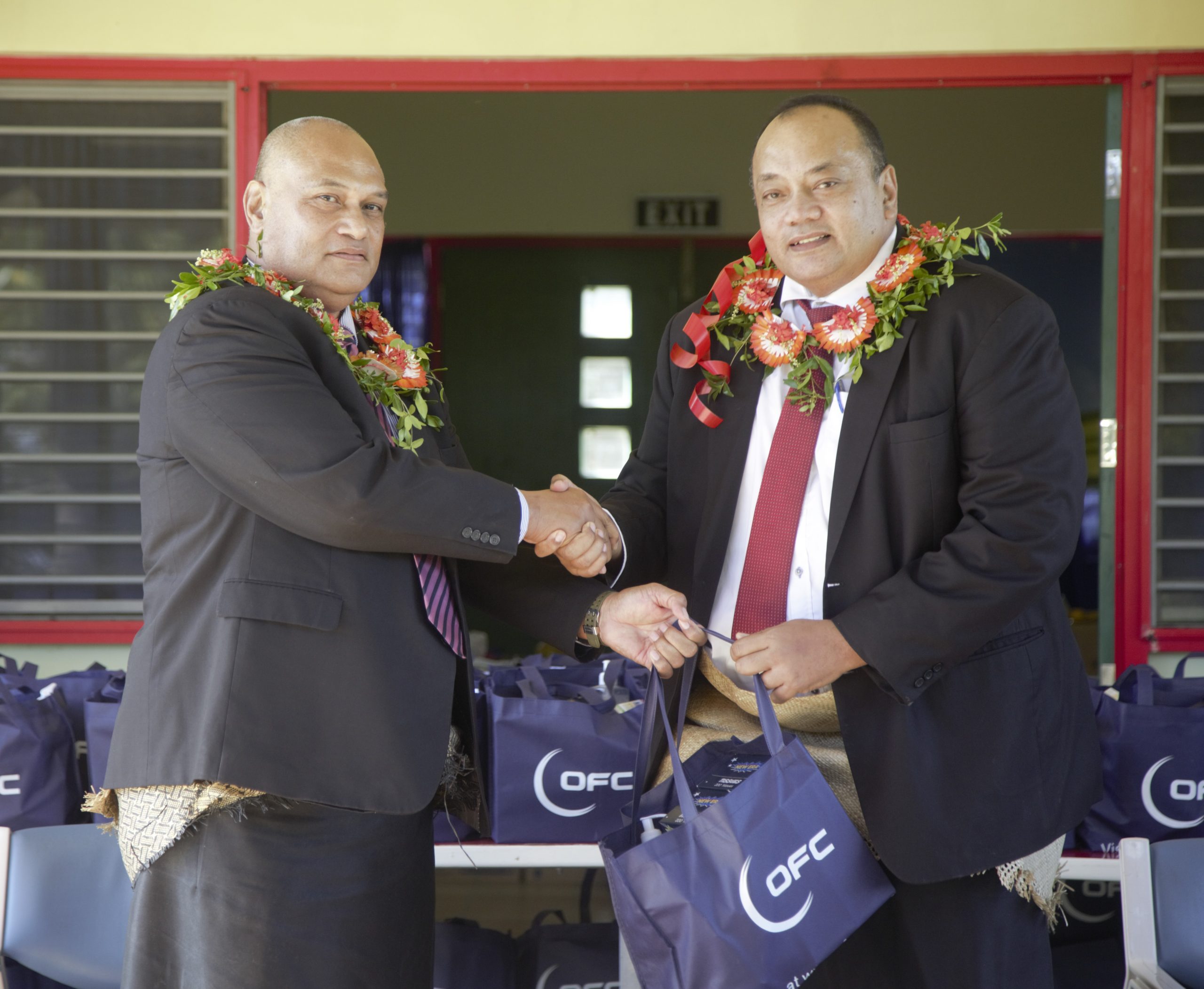 Lord Ve'ehala (left) Hon. Siaosi Sovaleni (right)